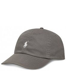 Czapka z daszkiem Polo Ralph Lauren szara damska