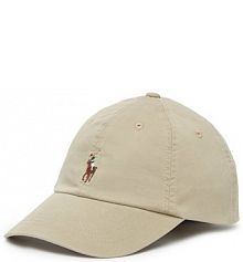 Czapka z daszkiem Polo Ralph Lauren beżowa damska