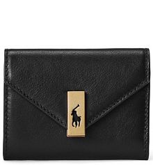 Portfel Polo Ralph Lauren czarny damski