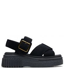 Sandały na obcasie Clarks czarne