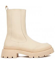 Botki DeeZee beżowe damskie