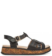 Sandały Rieker czarne damskie