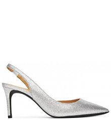 Sandały na obcasie MICHAEL Michael Kors srebrne