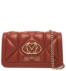 Torebka wieczorowa LOVE MOSCHINO brązowa
