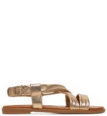 Sandały Tamaris złote damskie