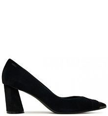 Półbuty na obcasie BOSS czarne