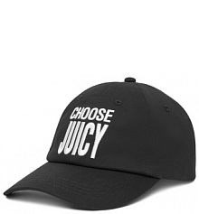 Czapka z daszkiem Juicy Couture czarna damska