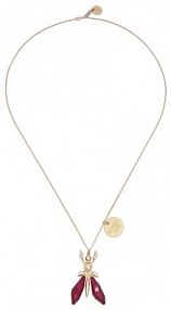 Naszyjnik Patrizia Pepe bordowy