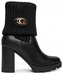 Botki na obcasie Guess czarne