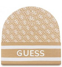 Czapka zimowa Guess beżowa damska