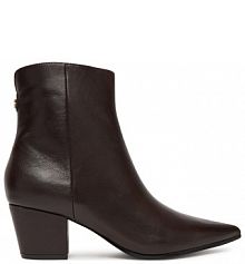 Botki na obcasie Guess brązowe