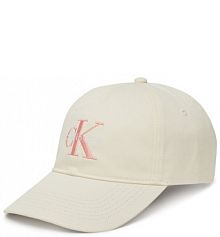 Czapka z daszkiem Calvin Klein Jeans żółta damska