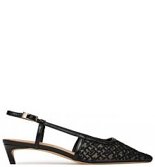 Sandały na obcasie Tommy Hilfiger czarne