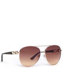 Okulary Guess brązowe damskie