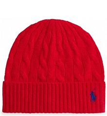 Czapka z daszkiem Polo Ralph Lauren czerwona damska