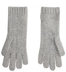 Rękawiczki Polo Ralph Lauren szare damskie