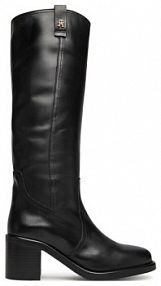 Klapki eleganckie Tommy Hilfiger czarne