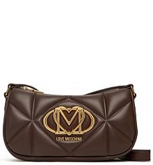 Torebka wieczorowa LOVE MOSCHINO brązowa