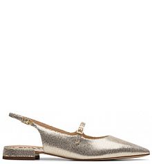 Sandały Clarks złote damskie