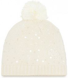 Czapka zimowa Guess écru damska