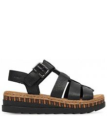 Sandały na obcasie Rieker czarne