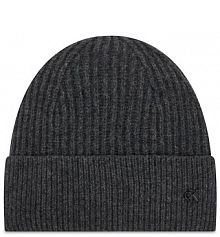 Czapka zimowa Calvin Klein szara damska