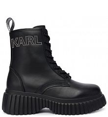 Botki KARL LAGERFELD czarne damskie