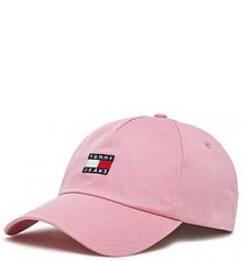 Czapka z daszkiem Tommy Jeans brązowa damska