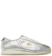 Sneakersy Lacoste srebrne damskie