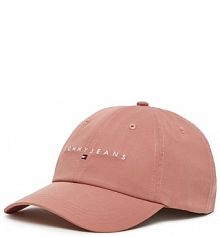 Czapka z daszkiem Tommy Jeans różowa damska