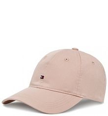 Czapka z daszkiem Tommy Hilfiger różowa damska