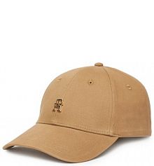 Czapka z daszkiem Tommy Hilfiger beżowa damska