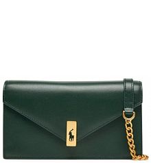 Torebka listonoszka Polo Ralph Lauren zielona