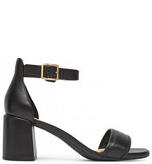 Sandały na obcasie Clarks czarne