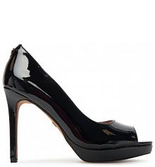 Sandały na obcasie Nine West czarne