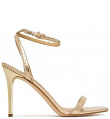 Sandały na obcasie MICHAEL Michael Kors złote