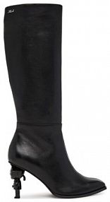 Klapki eleganckie KARL LAGERFELD czarne