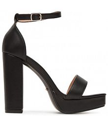 Sandały na obcasie DeeZee czarne