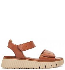 Sandały na obcasie Tamaris brązowe