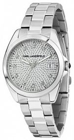Zegarek KARL LAGERFELD srebrny damski