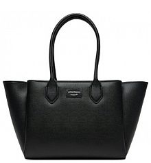 Torebka shopperka Emporio Armani czarna