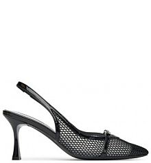 Sandały na obcasie KARL LAGERFELD czarne