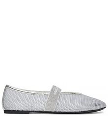 Baleriny KARL LAGERFELD srebrne