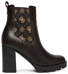 Botki na obcasie Guess czarne