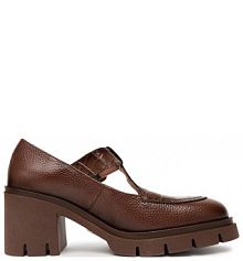 Półbuty na obcasie Hispanitas brązowe