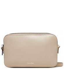 Torebka listonoszka Calvin Klein beżowa