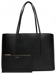 Torebka shopperka Calvin Klein czarna