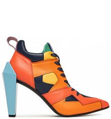 Półbuty na obcasie United Nude pomarańczowe