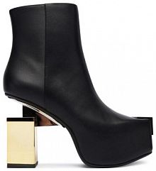 Botki na obcasie United Nude czarne