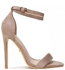 Sandały na obcasie DeeZee beżowe